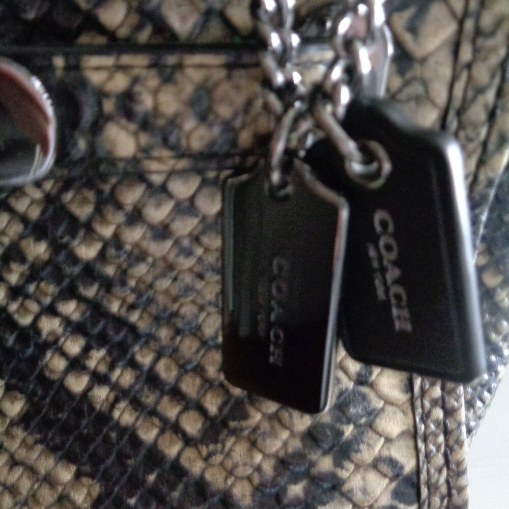 COACH SWAGGER 27 PYTHON EMBOSSED BAG - image 5